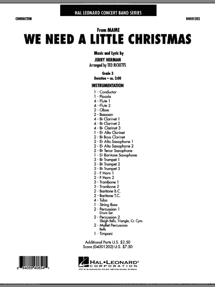 We Need a Little Christmas (from "Mame")
