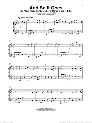 And So It Goes (arr. Emily Brecker)