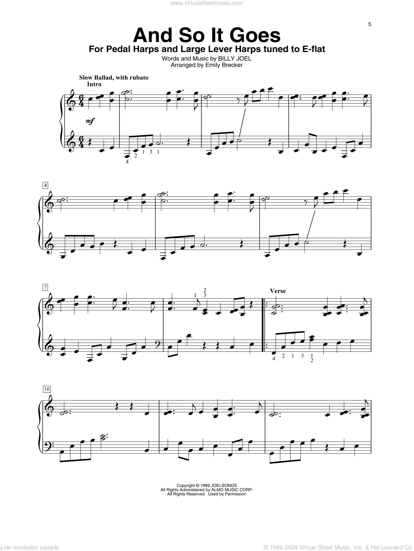 And So It Goes (arr. Emily Brecker)