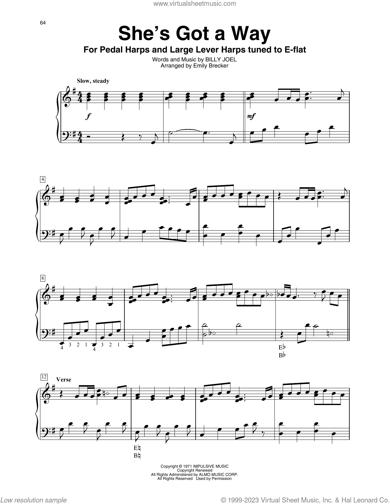 She's Got A Way (arr. Emily Brecker)