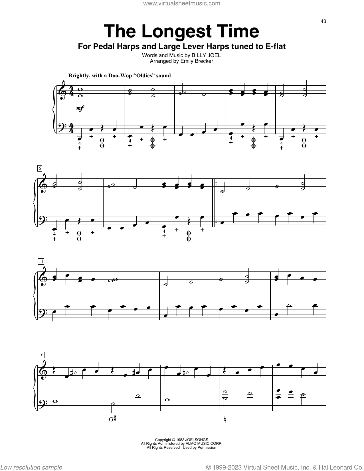 The Longest Time (arr. Emily Brecker)