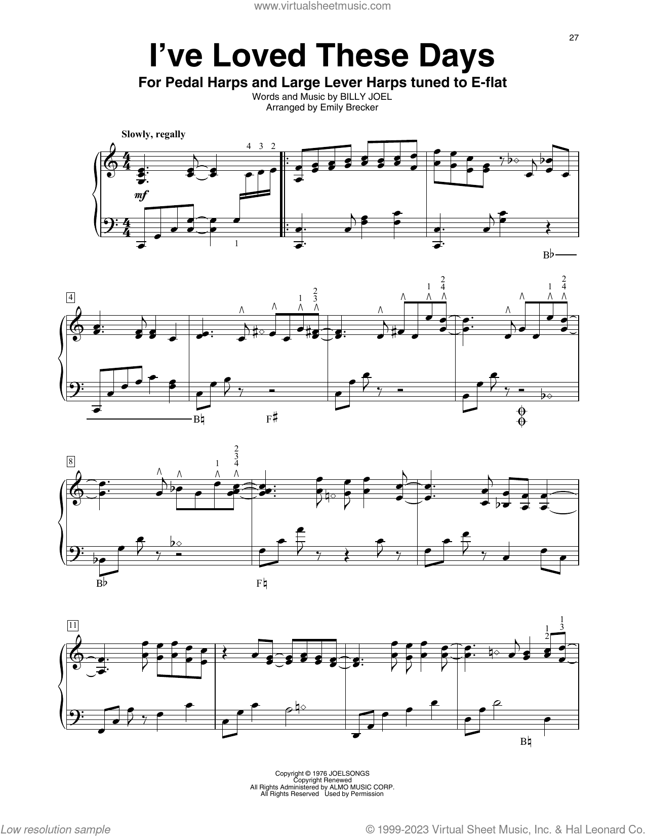 I've Loved These Days (arr. Emily Brecker)