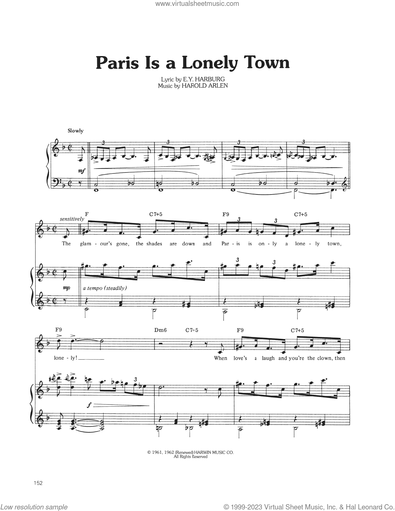 Paris Is A Lonely Town