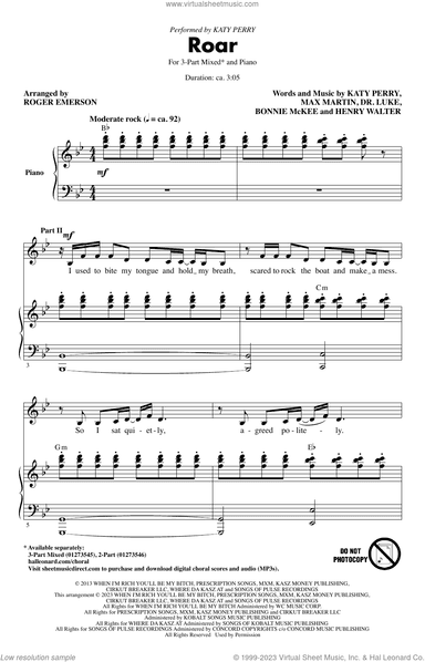 Roar (arr. Roger Emerson)