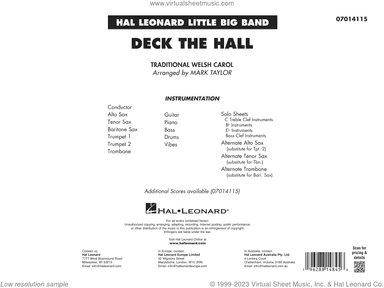 Deck The Hall (arr. Mark Taylor) (COMPLETE)