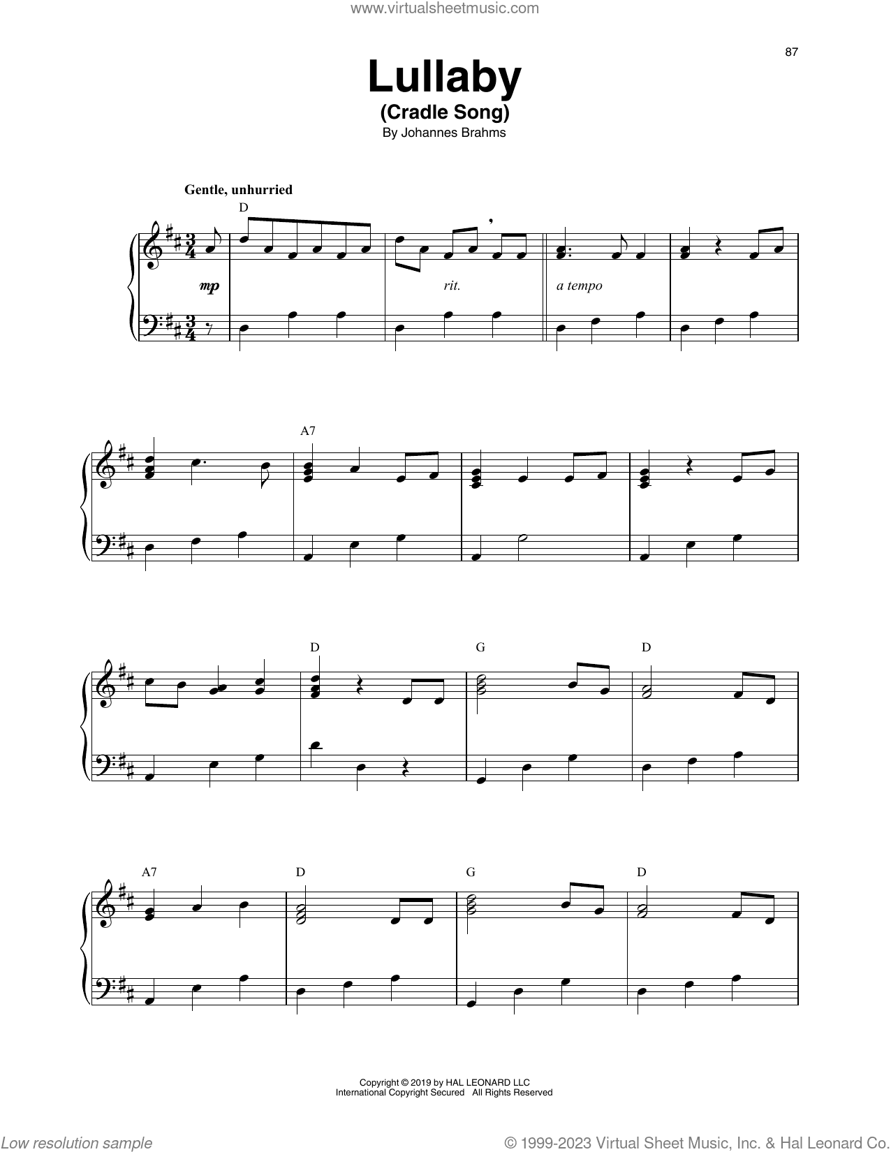 Lullaby (Cradle Song)