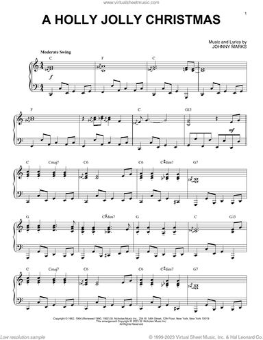 A Holly Jolly Christmas [Boogie Woogie version] (arr. Brent Edstrom)