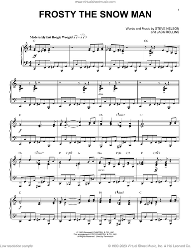 Frosty The Snow Man [Boogie Woogie version] (arr. Brent Edstrom)