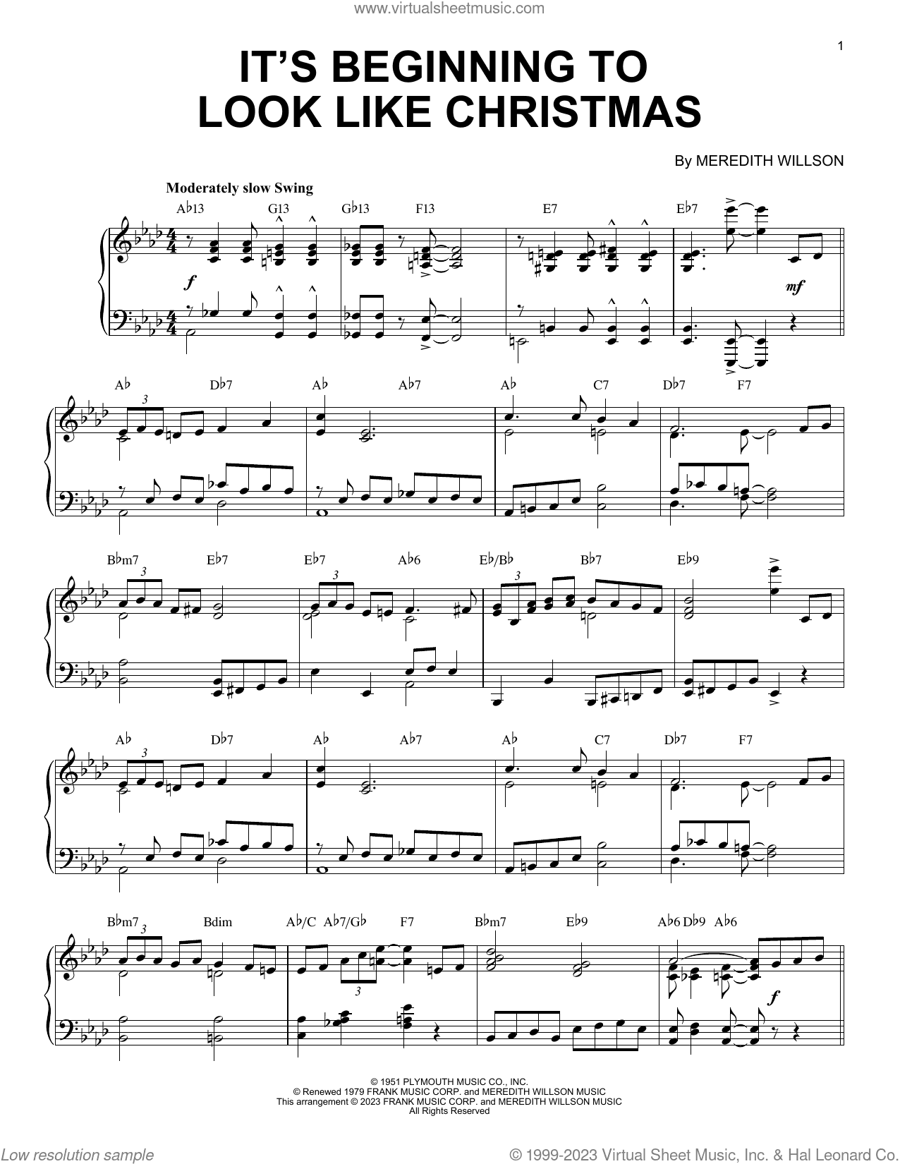It's Beginning To Look Like Christmas [Boogie Woogie version] (arr. Brent Edstrom)