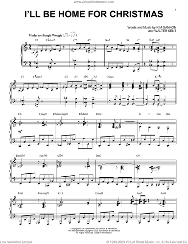 I'll Be Home For Christmas [Boogie Woogie version] (arr. Brent Edstrom)