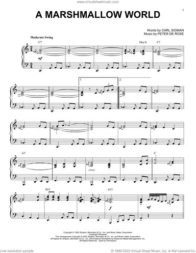 A Marshmallow World [Boogie Woogie version] (arr. Brent Edstrom)