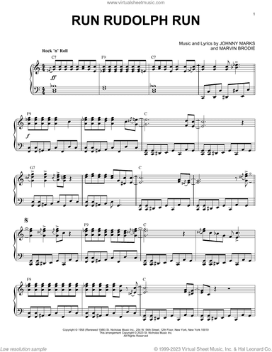Run Rudolph Run [Boogie Woogie version] (arr. Brent Edstrom)