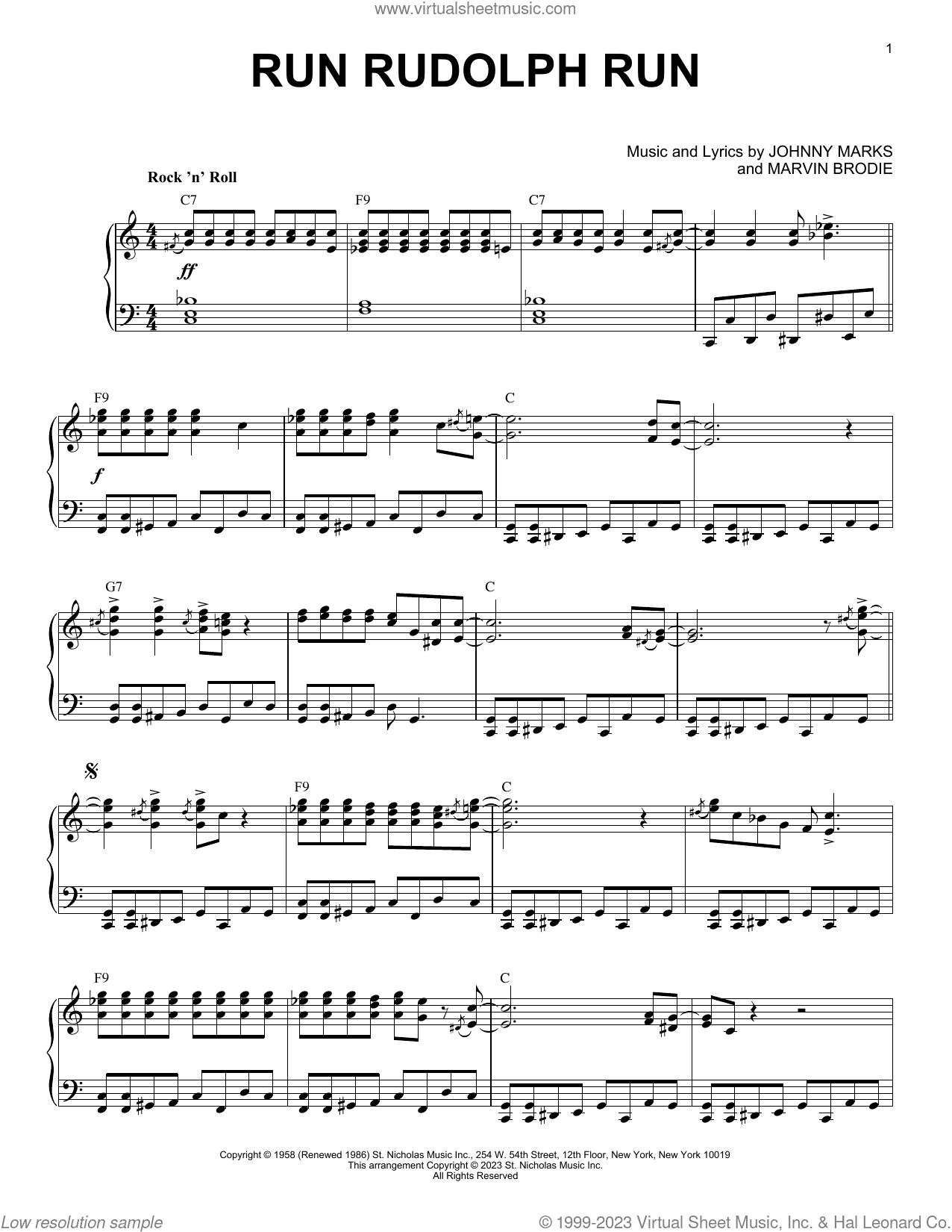Run Rudolph Run [Boogie Woogie version] (arr. Brent Edstrom)