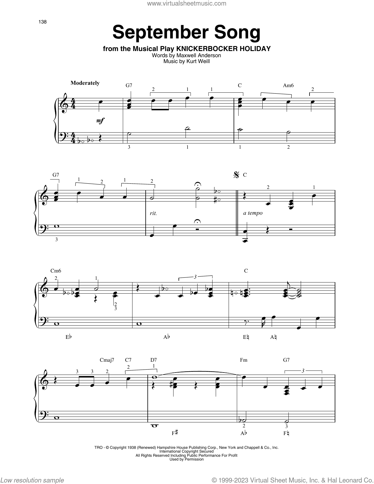 September Song