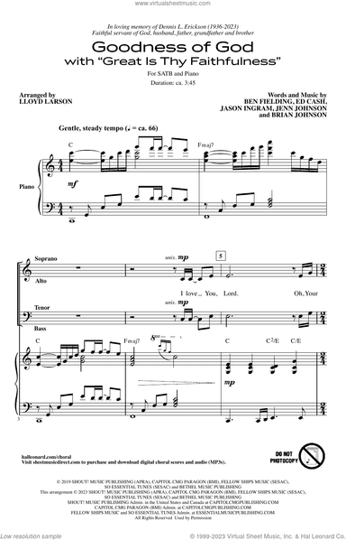 Goodness Of God (with "Great Is Thy Faithfulness") (arr. Lloyd Larson)