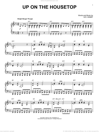 Up On The Housetop [Boogie Woogie version] (arr. Brent Edstrom)