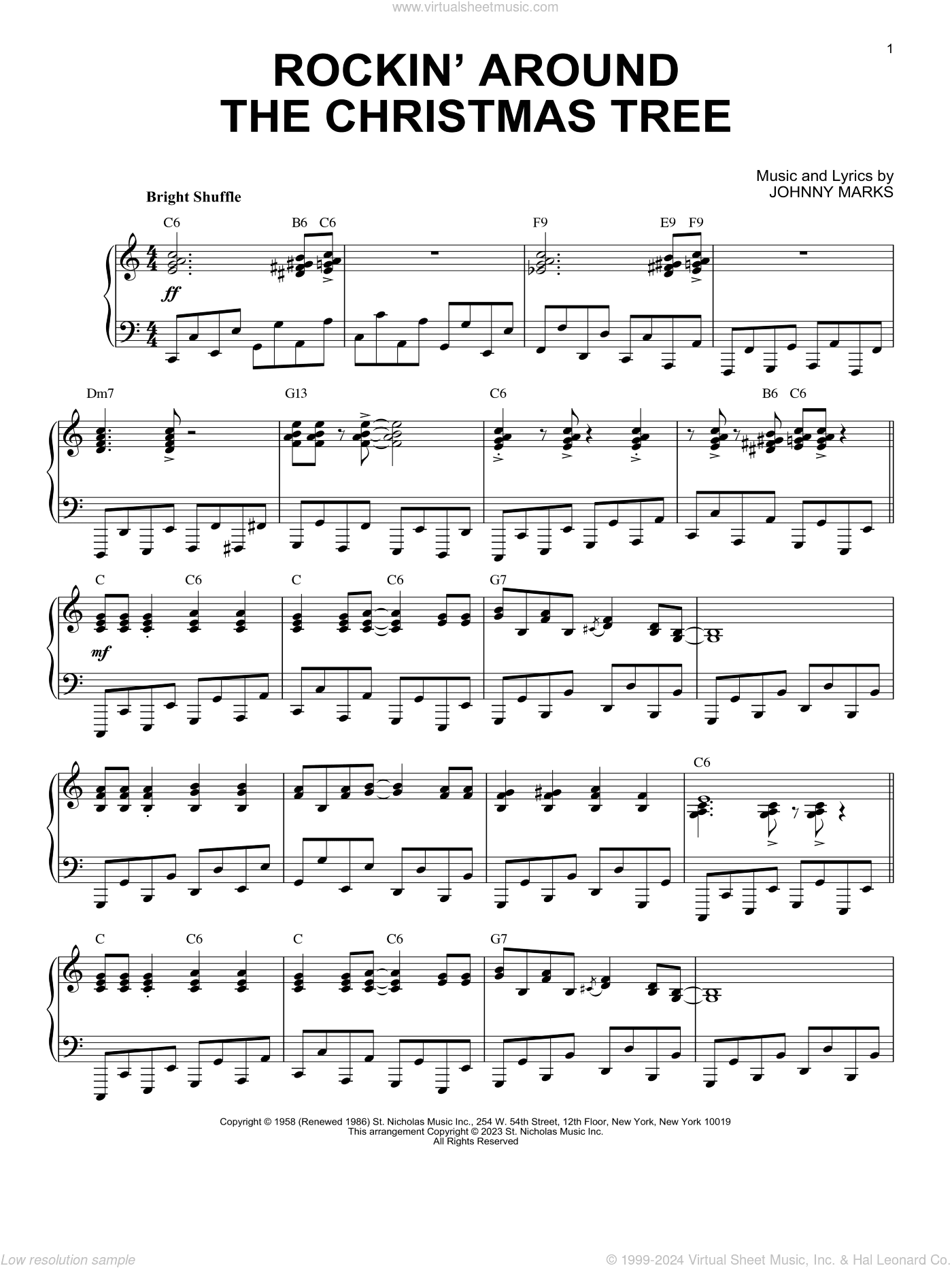 Rockin' Around The Christmas Tree [Boogie Woogie version] (arr. Brent Edstrom)