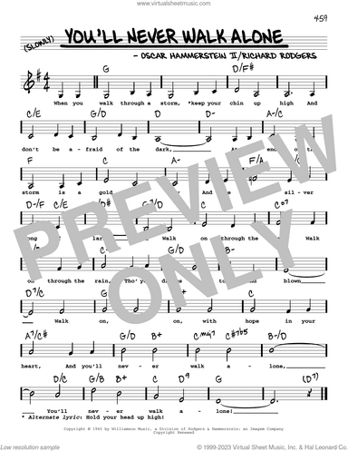 You'll Never Walk Alone (Low Voice) (from Carousel)