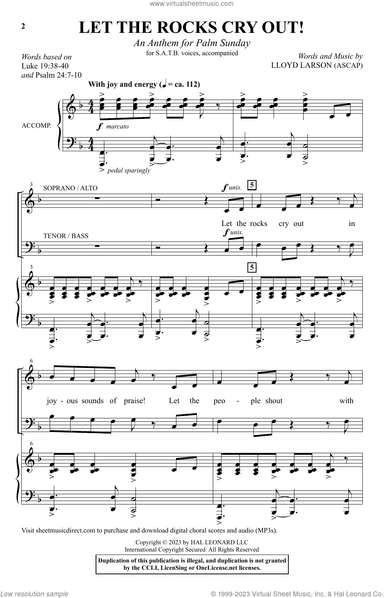 Let The Rocks Cry Out! (An Anthem For Palm Sunday)