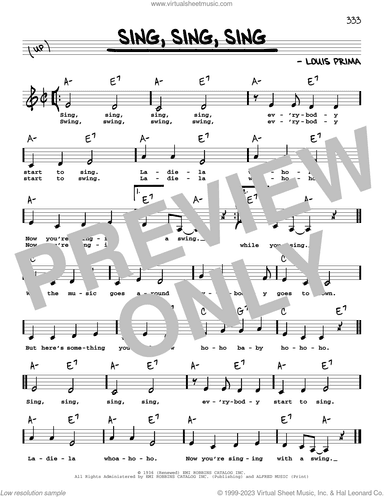 Sing, Sing, Sing (Low Voice)