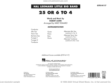 25 Or 6 To 4 (arr. Mike Tomaro) (COMPLETE)