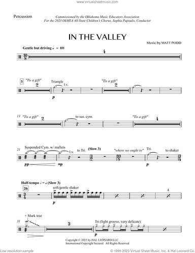 In The Valley (complete set of parts)