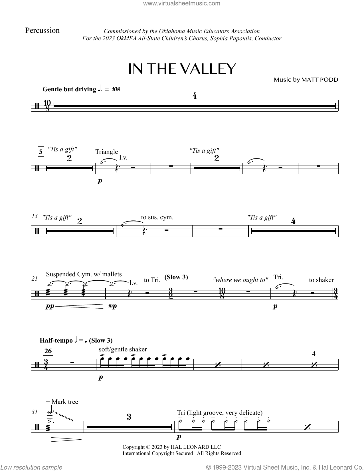 In The Valley (complete set of parts)
