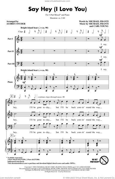 Say Hey (I Love You) (arr. Audrey Snyder)