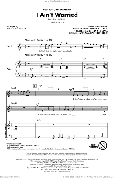 I Ain't Worried (arr. Roger Emerson)