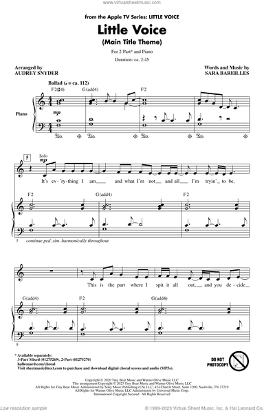 Little Voice - Main Title Theme (arr. Audrey Snyder)