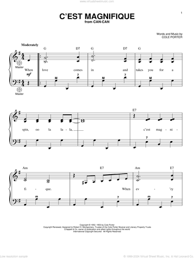 C'est Magnifique (arr. Gary Meisner)