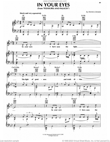 In Your Eyes (from Pleasures And Palaces)