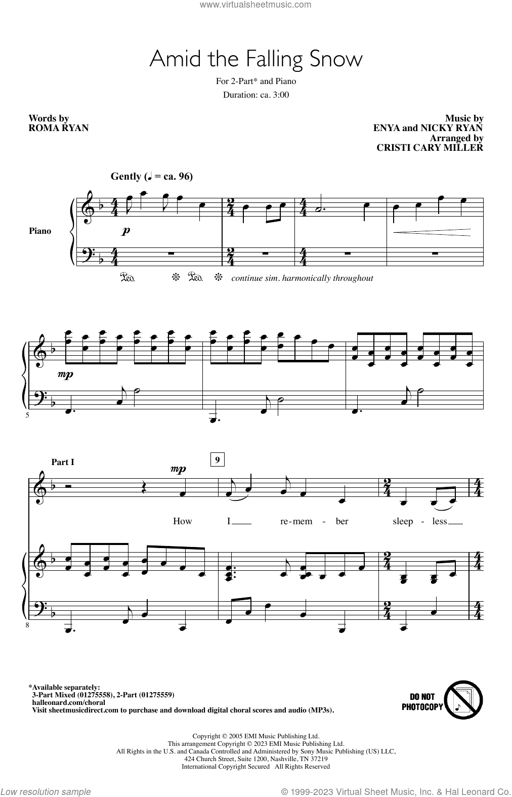 Amid The Falling Snow (arr. Cristi Cary Miller)