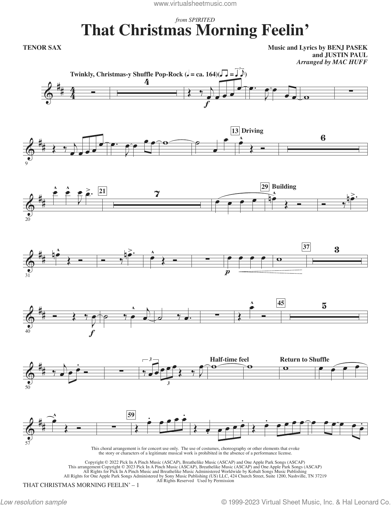 That Christmas Morning Feelin' (arr. Mac Huff)