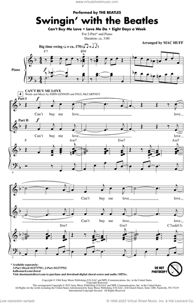Swingin' With The Beatles (Medley) (arr. Mac Huff)