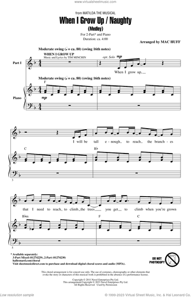 When I Grow Up / Naughty (Medley) (arr. Mac Huff)