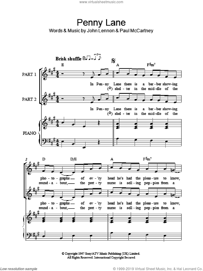 Penny Lane (arr. Rick Hein)