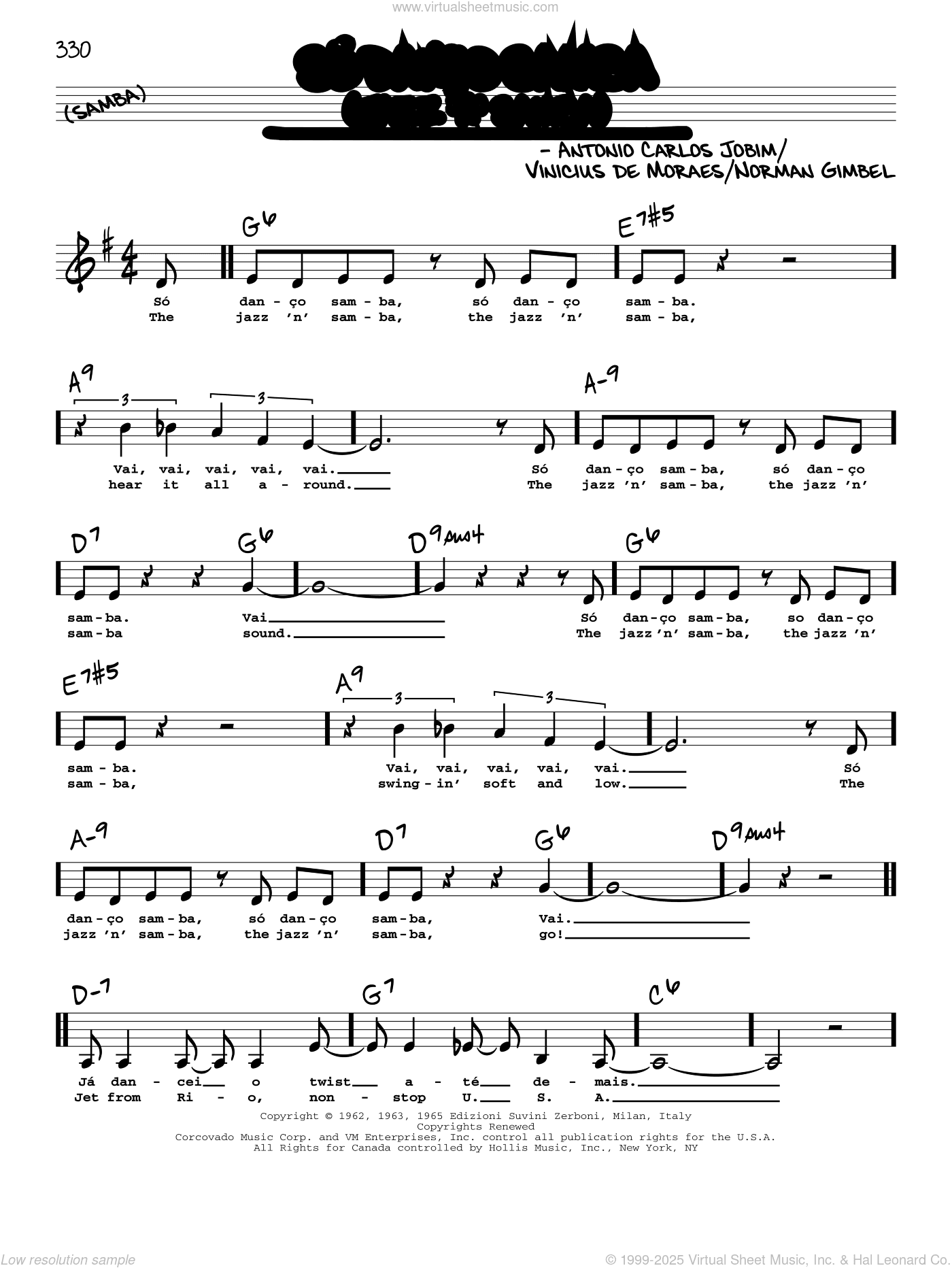 Jazz 'N' Samba (So Danco Samba) (Low Voice)