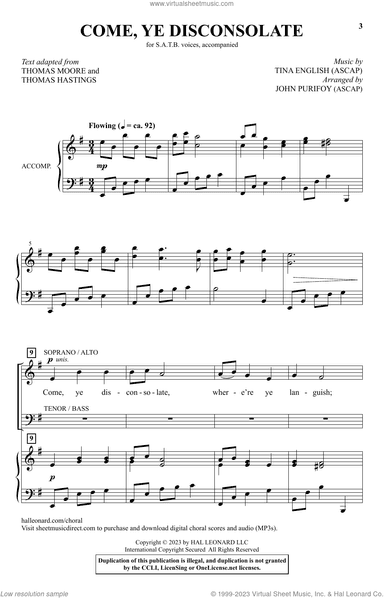 Come, Ye Disconsolate (arr. John Purifoy)