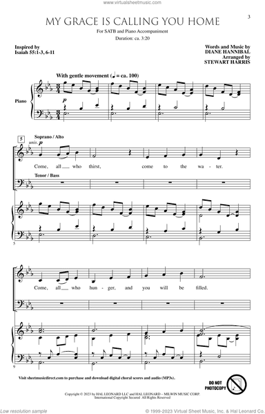 My Grace Is Calling You Home (arr. Stewart Harris)
