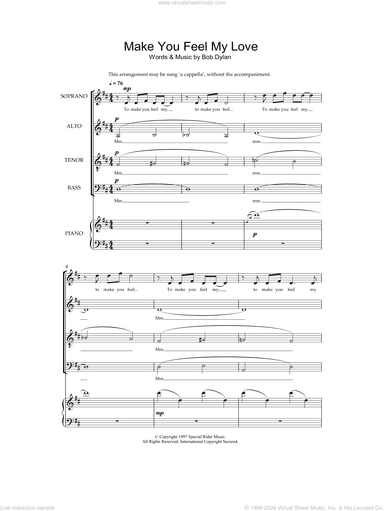 Make You Feel My Love (arr. Jeremy Birchall)