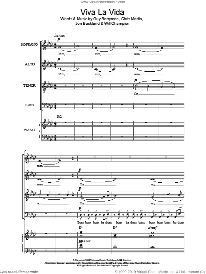 Viva La Vida (arr. Christopher Hussey)
