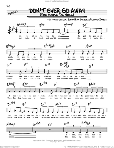 Don't Ever Go Away (Por Causa De Voce) (Low Voice)