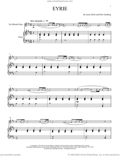 Eyrie (for Tin Whistle and Piano)