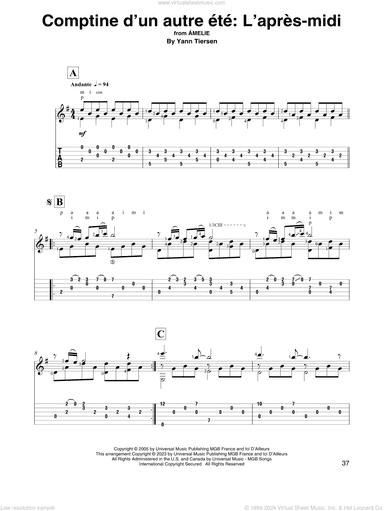 Comptine d'un autre ete: L'apres-midi (from Amelie) (arr. David Jaggs)