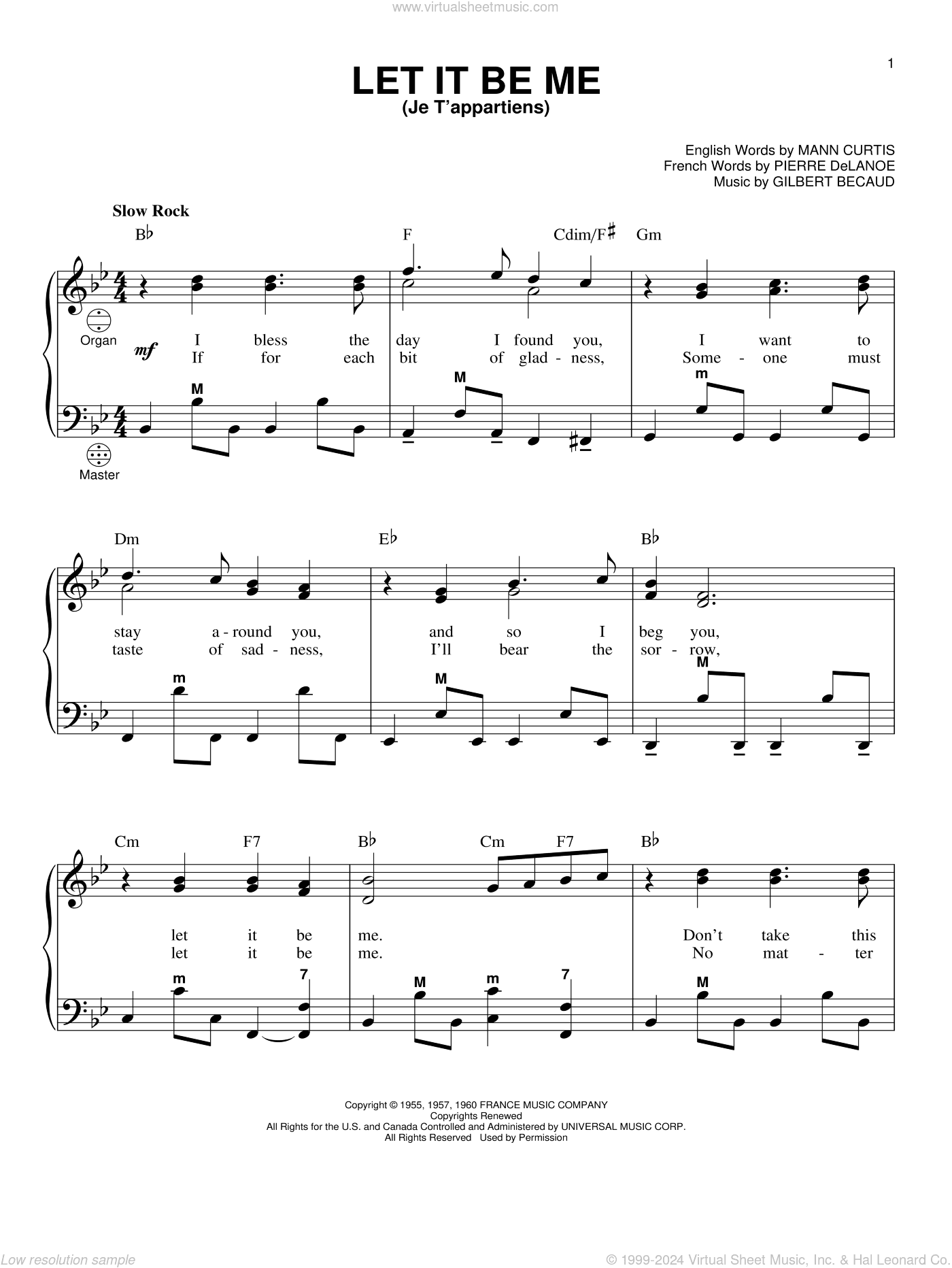Let It Be Me (Je T'appartiens)