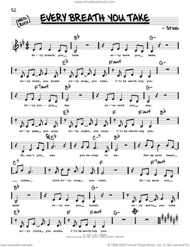 Every Breath You Take (Low Voice)