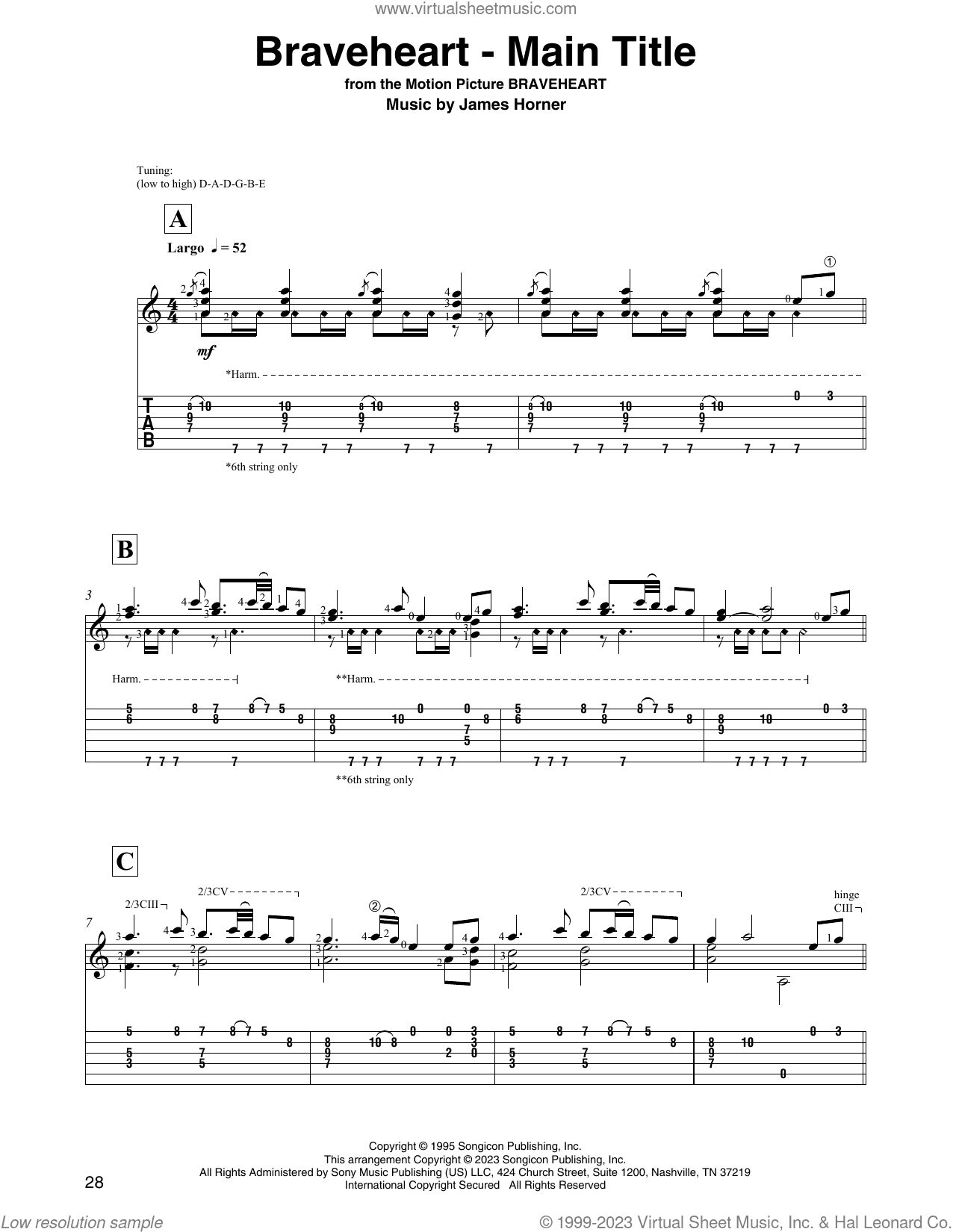 Braveheart - Main Title (arr. David Jaggs)