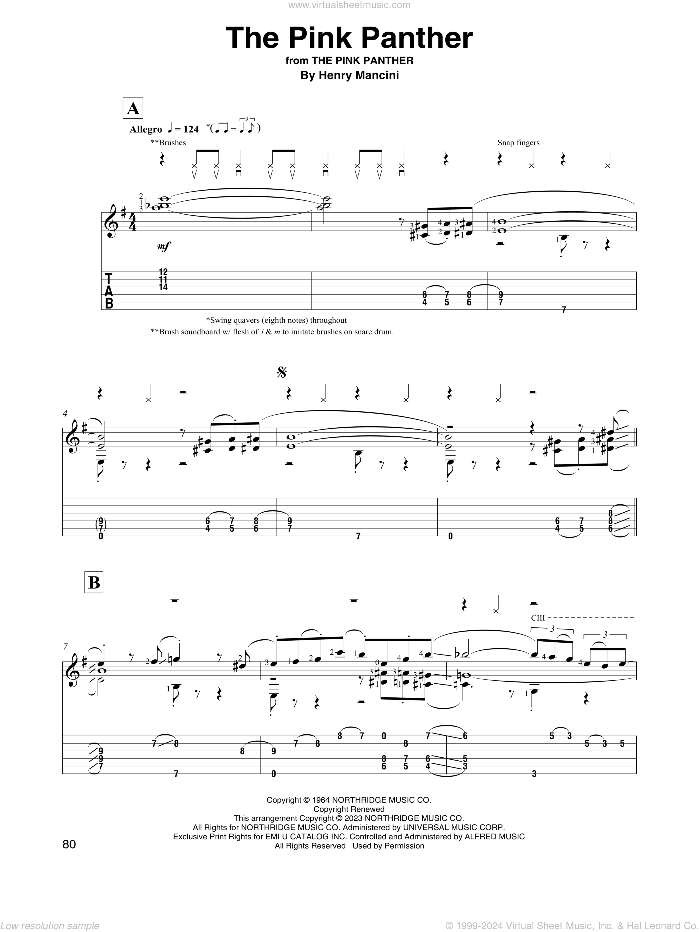 The Pink Panther (arr. David Jaggs)
