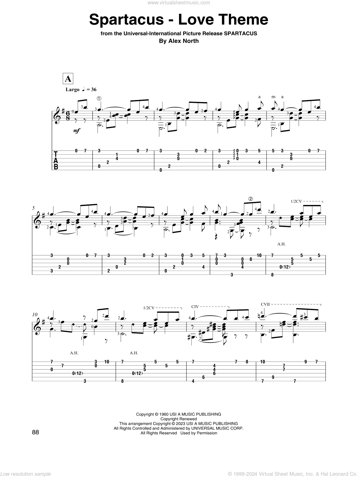 Spartacus - Love Theme (arr. David Jaggs)